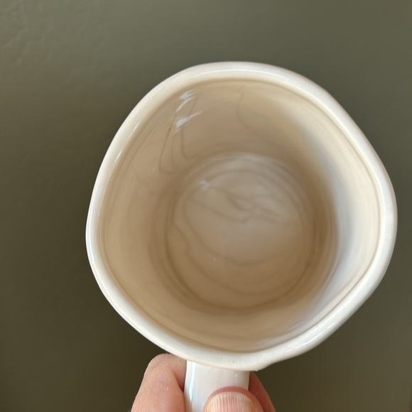 “Coffee” White Ceramic Farmhouse Coffee Mug - Picture 4 of 5